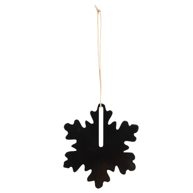 EKTA Living-Christmas Hang On Snowflake-Black-EK-CHO136